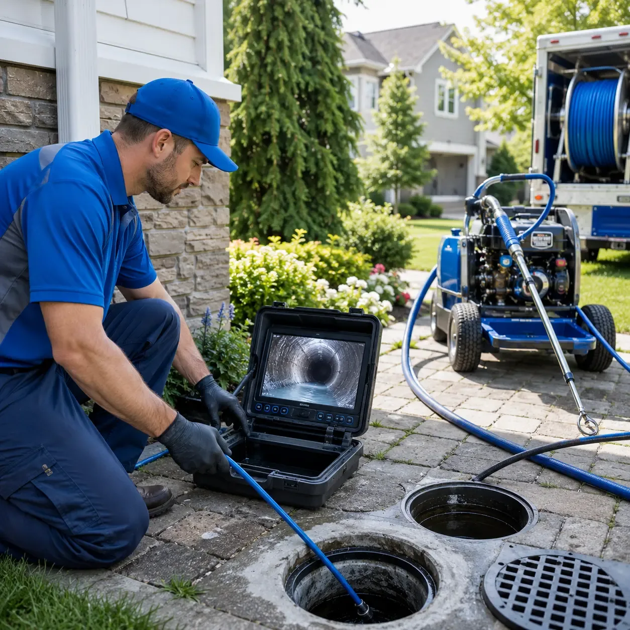 Outdoor drain cleaning professionals serving Neenah, WI