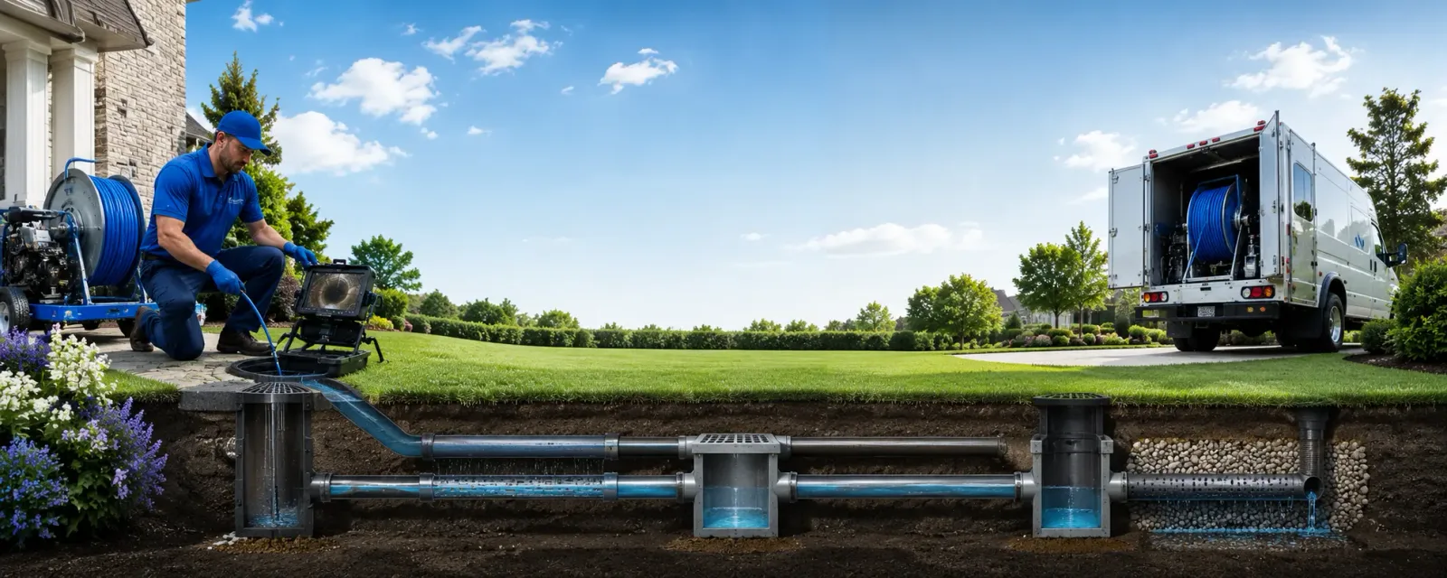 Outdoor drain cleaning information for Neenah, WI